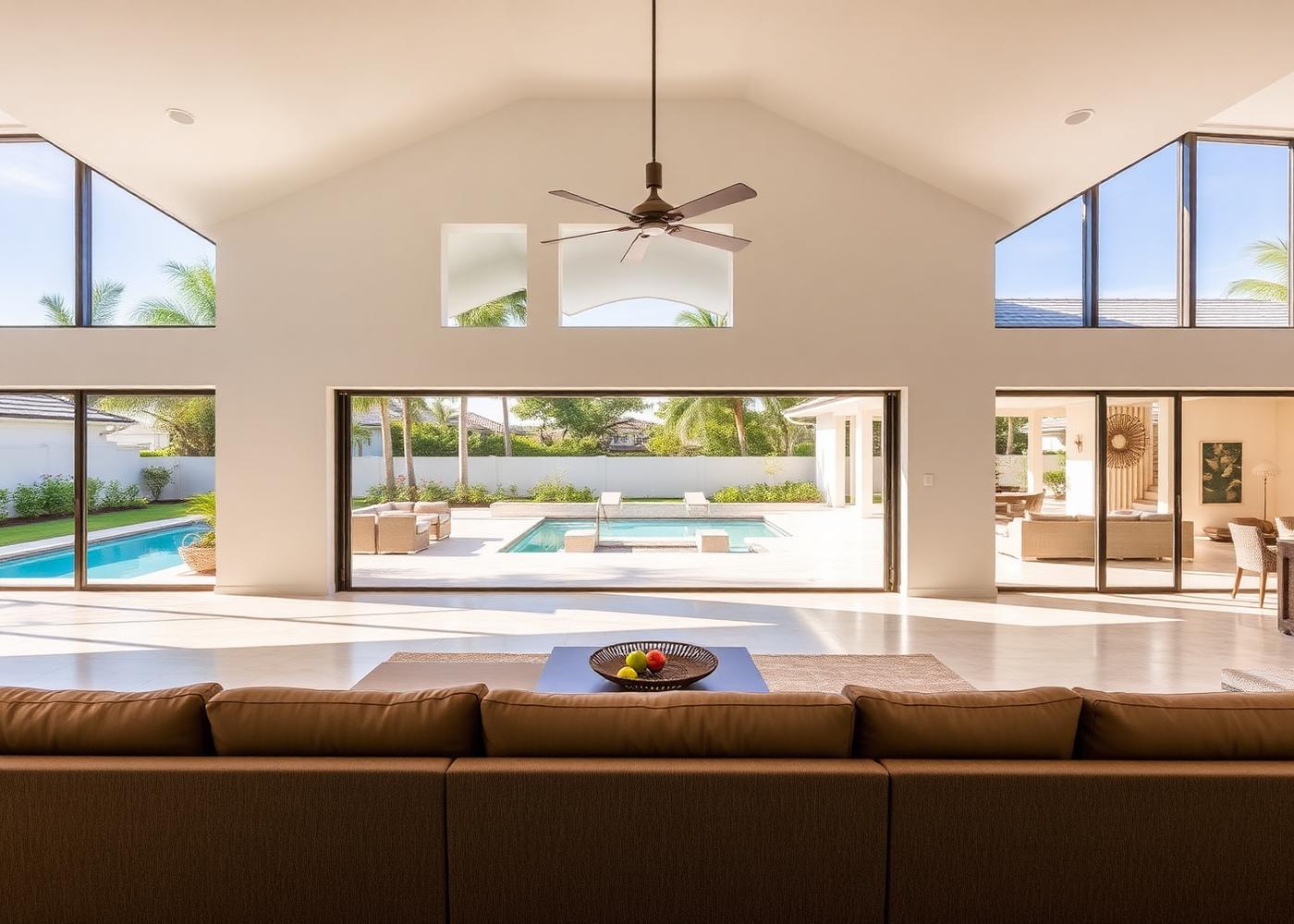 Open-plan interior suitable for an immersive 3D property tour